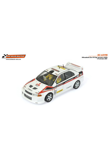 Mitsubishi Evo VI Cup Blanco R-Version - Scaleauto Slot Maxi