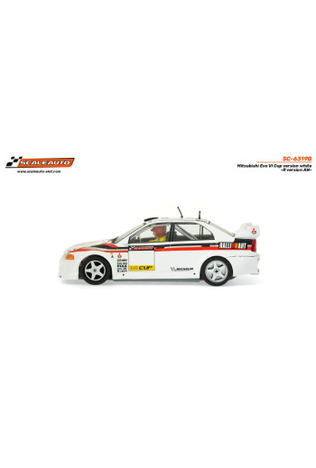 Mitsubishi Evo VI Cup Blanco R-Version - Scaleauto Slot Maxi