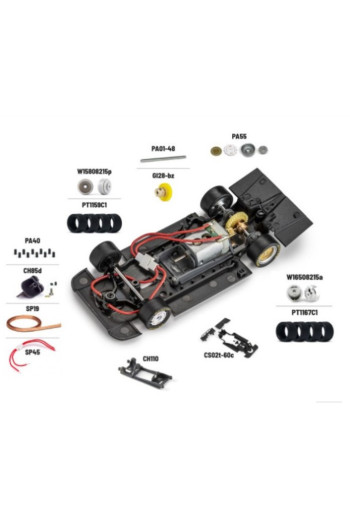 Porsche 956LH Kit para Pintar Slot.it SI-CA02Z1 Personaliza tu Slot Pro