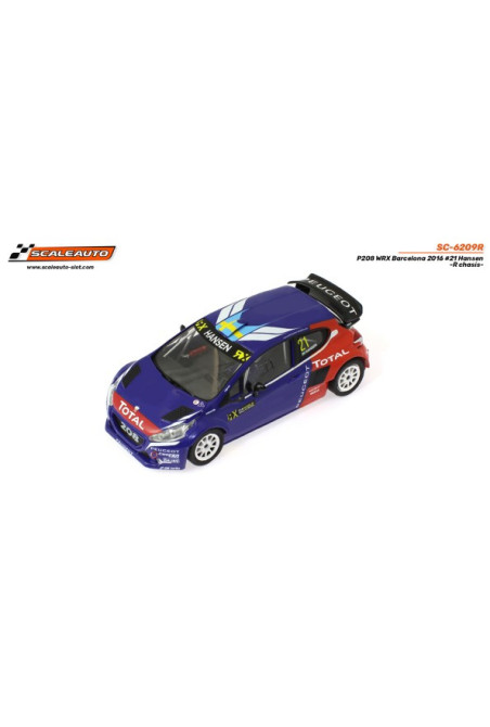 Peugeot 208 WRX 2016 Hansen Scaleauto | Slot de competición