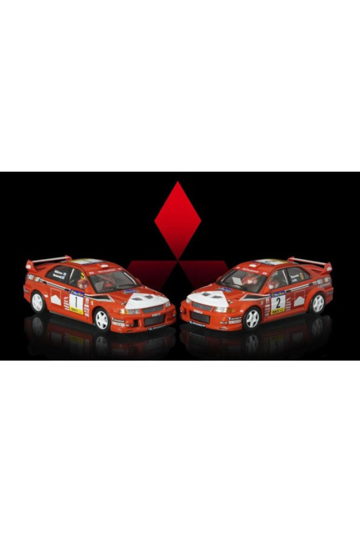 Pack Doble Mitsubishi Evo VI Rally Cataluña 1999 Scaleauto | Slot coleccionismo Pack Doble Mitsubishi Evo VI Rally Cataluña 1999 Scaleauto | Slot coleccionismo