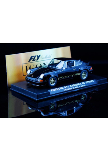 Porsche 911 Negro y Oro Fly – SlotMaxi Elegance Edition