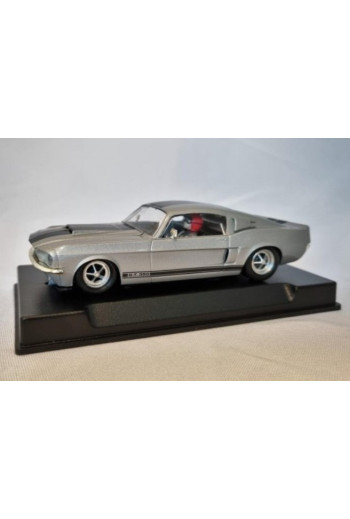 Mustang GT 350 Silver Frost 1967 Thunderslot – SlotMaxi Silver Muscle