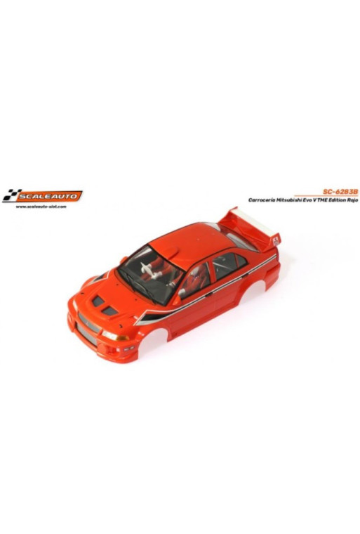 Mitsubishi Evo V TME Edition Rojo Scaleauto Carrocería – SlotMaxi Evo Rally