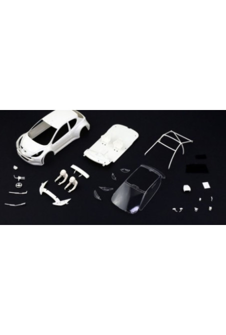 Peugeot 207 S2000 Avant Slot blanca kit rally slot 1:32 - SlotMaxi
