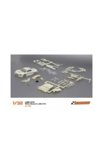 Carrocería Audi R8 LMS GT3 Scaleauto Kit Blanca Slot 1:32
