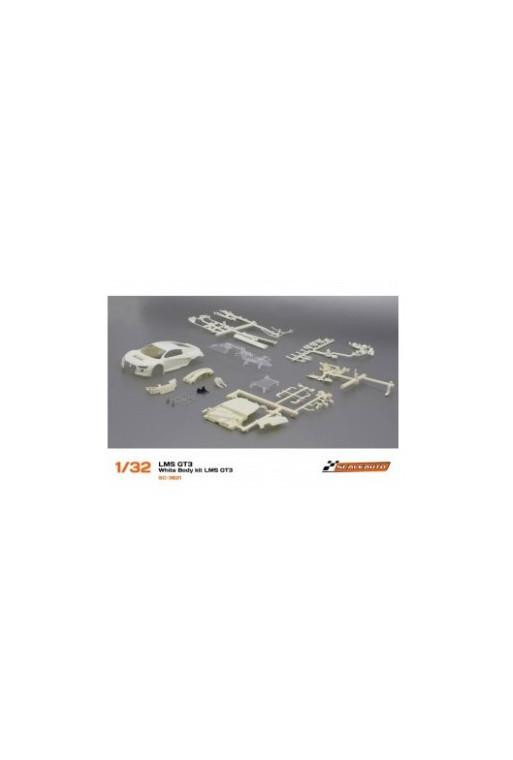 Carrocería Audi R8 LMS GT3 Scaleauto Kit Blanca Slot 1:32 Carrocería Audi R8 LMS GT3 Scaleauto Kit Blanca Slot 1:32