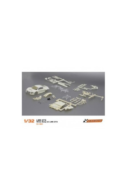 Carrocería Audi R8 LMS GT3 Scaleauto Kit Blanca Slot 1:32