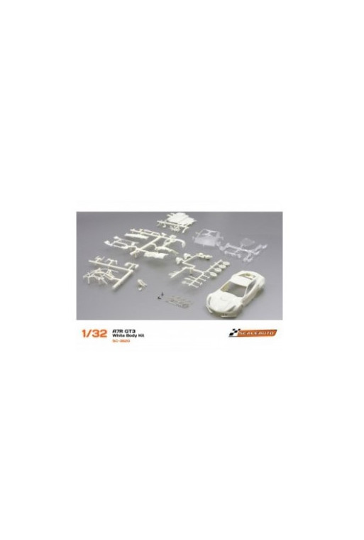 Carrocería Corvette C7R GT3 Scaleauto Kit Blanca Slot 1:32 Carrocería Corvette C7R GT3 Scaleauto Kit Blanca Slot 1:32