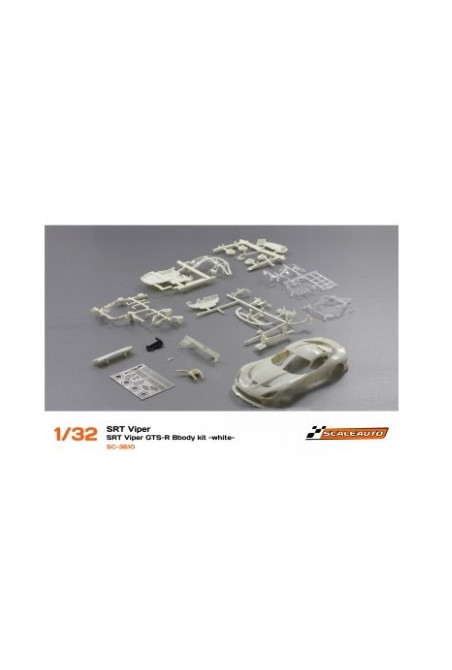 Carrocería SRT Viper GTS-R Scaleauto Blanca Slot 1:32