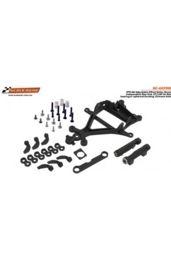 Soporte Motor DURO AW RT-4 Offset Ajustable GT/LMP para Rodamientos Scaleauto SC-6531HD - Slot 1/32