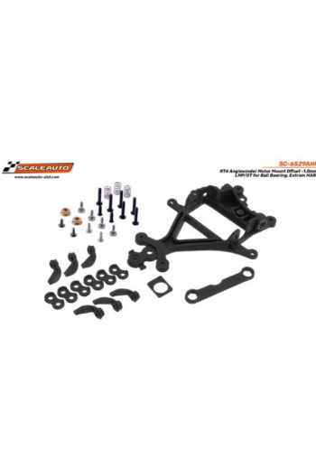 Soporte Motor Duro AW RT-4 Offset -1.00 Scaleauto SC-6529AHD - Slot 1/32