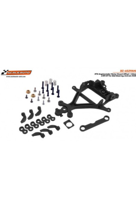 Soporte Motor Duro AW RT-4 Offset -1.00 Scaleauto SC-6529AHD - Slot 1/32