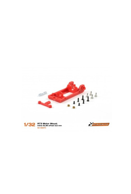 Soporte Motor Slim en Línea RT3 Offset 0,5 Extra Duro Scaleauto SC-6527C - Slot 1/32 Soporte Motor Slim en Línea RT3 Offset 0,5 Extra Duro Scaleauto SC-6527C - Slot 1/32