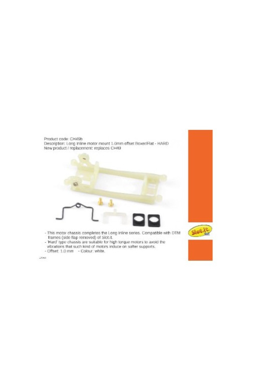 Soporte Motor en Línea Offset 1mm Slot.it SI-CH49B - Slot 1/32 Soporte Motor en Línea Offset 1mm Slot.it SI-CH49B - Slot 1/32