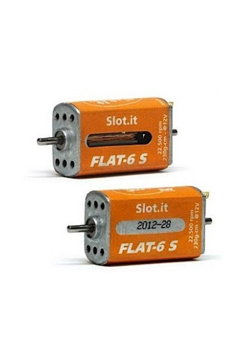 Motor Flat-6S 22500 rpm Caja Larga Slot.it MN13CH - Slot 1/32