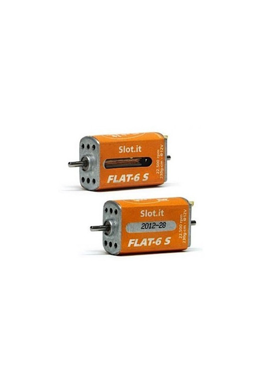 Motor Flat-6S 22500 rpm Caja Larga Slot.it MN13CH - Slot 1/32