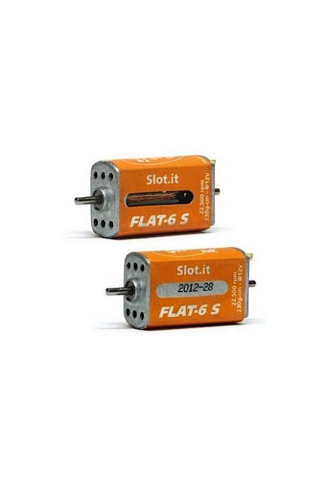 Motor Flat-6S 22500 rpm Caja Larga Slot.it MN13CH - Slot 1/32