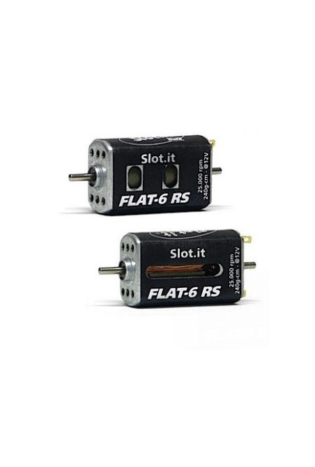 Motor Flat-6RS 25000 rpm Caja Larga Slot.it MN14CH - Slot 1/32