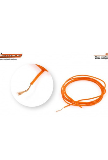 Cable 1,5mm naranja siliconado 1 metro Scaleauto SC-1650 en Slot Maxi