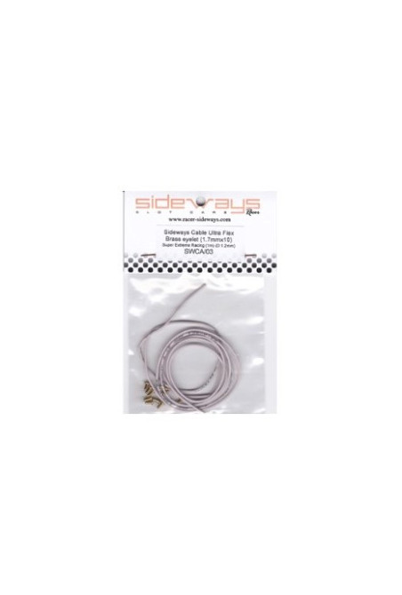 Cable silicona Ultra Flex 1m 1,2mm + 10 terminales Sideways RC-SWCA03 en Slot Maxi