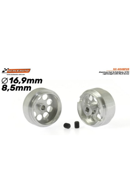 Llanta aluminio 16.9x8.5mm Lightweight universal - Scaleauto