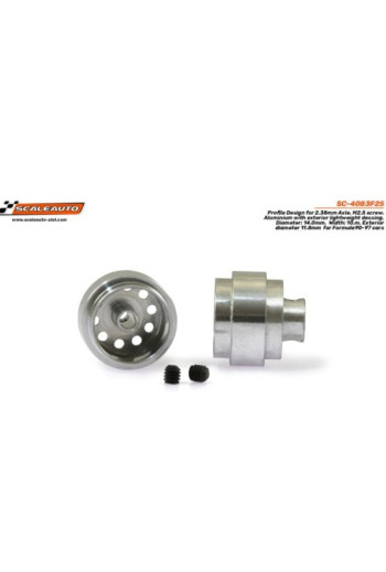Llanta aluminio aligerada F1 90-97 delantera 14x10mm - Scaleauto