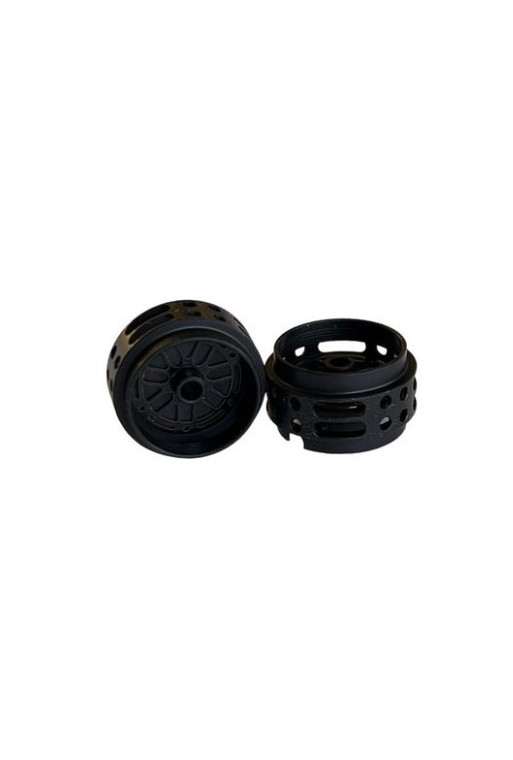 Llanta aluminio negra LMDH 16.8x9.8mm para Slot Racing