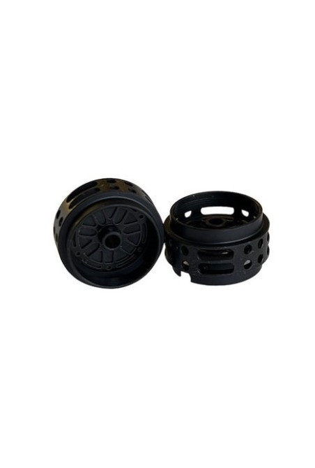 Llanta aluminio negra LMDH 16.8x9.8mm para Slot Racing