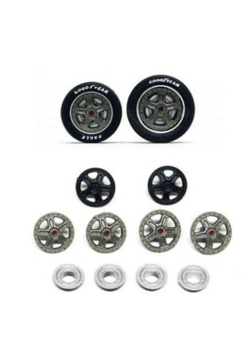 Tapacubos Toyota 88C Grupo C Slot.it SI-PA48 15,8/16,5 mm (6 uds)  Realismo histórico en slot