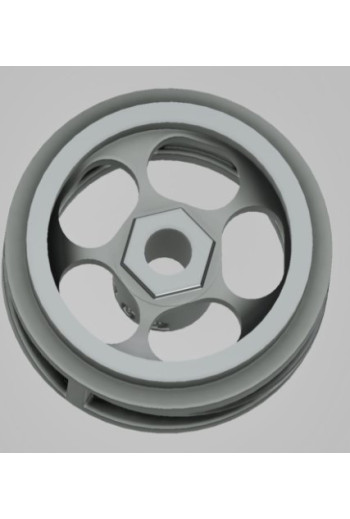 Llanta CC Slot CC-8107 3DP SLS 15.8×8.5 mm (x2)  Ligereza y control