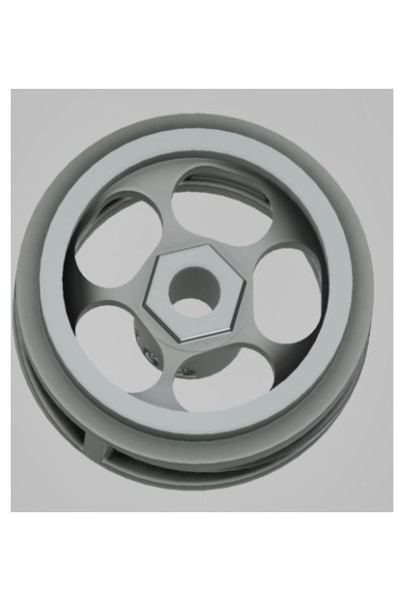 Llanta CC Slot CC-8107 3DP SLS 15.8×8.5 mm (x2)  Ligereza y control