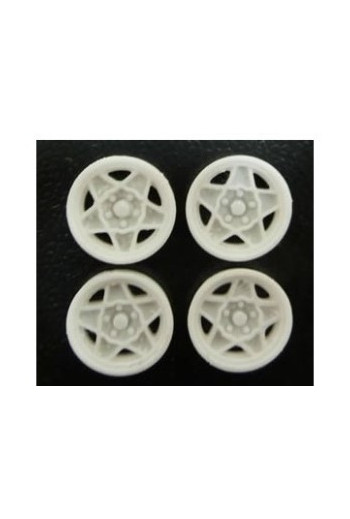 Tapacubos Blanco Ferrari GTO Mustang M-T159SP6W 15,9 mm (4 uds)  Replica Clásica