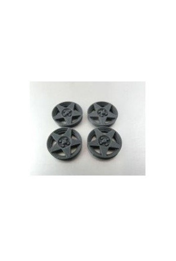 Tapacubos Speedline Antracita Mustang 15,5 mm (Pack 4)  Estilo Racing