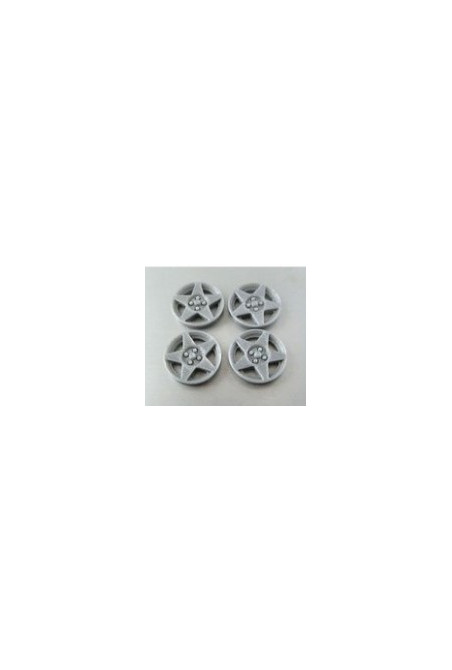 Tapacubos Speedline Plata Mustang 15,5 mm (Pack 4)  Elegancia de Carrera