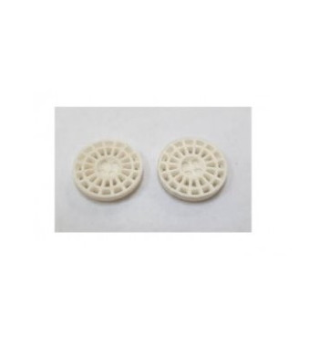 Tapacubos Integrale Blanco 15.5mm Precisión - Mustang Slot Design