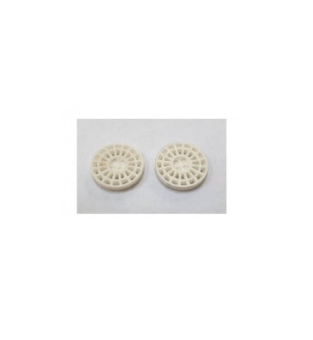 Tapacubos Integrale Blanco 15.5mm Precisión - Mustang Slot Design