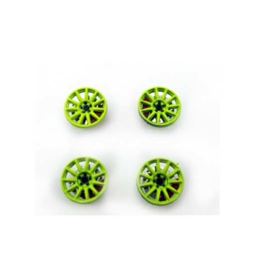 Tapacubos Rally Verdes 16.5mm - Avant Slot Slot Maxi Tapacubos Rally Verdes 16.5mm - Avant Slot Slot Maxi