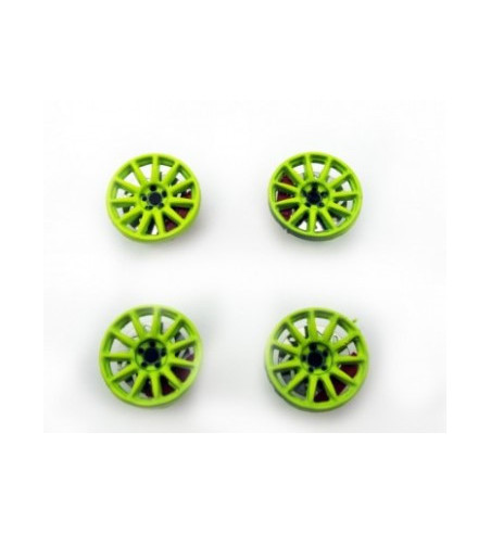Tapacubos Rally Verdes 16.5mm - Avant Slot Slot Maxi