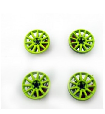 Tapacubos Rally Verdes 15.5mm - Avant Slot Slot Maxi