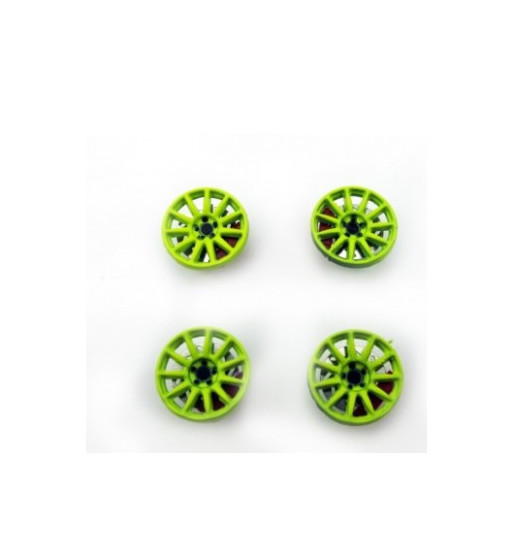 Tapacubos Rally Verdes 15.5mm - Avant Slot Slot Maxi Tapacubos Rally Verdes 15.5mm - Avant Slot Slot Maxi