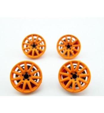 Tapacubos Rally Naranjas 15.5mm - Avant Slot Slot Maxi