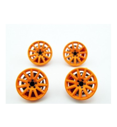 Tapacubos Rally Naranjas 15.5mm - Avant Slot Slot Maxi