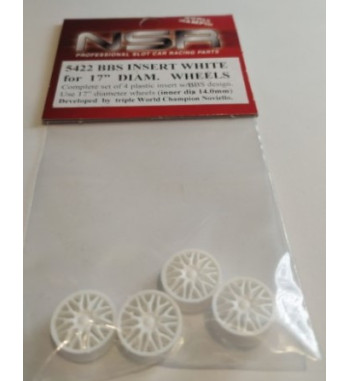Tapacubos BBS Blancos 17mm - NSR Slot Maxi