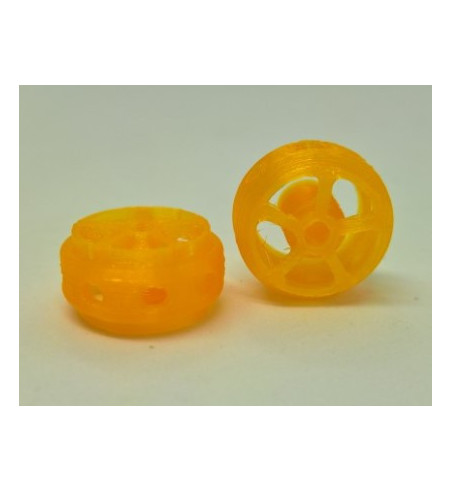 Llanta 3D Targa Fiorino Naranja 14.5x8.5mm - Sloting Plus Slot Maxi