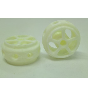 Llanta 3D Targa Fiorino Blanca 14.5x8.5mm - Sloting Plus Slot Maxi