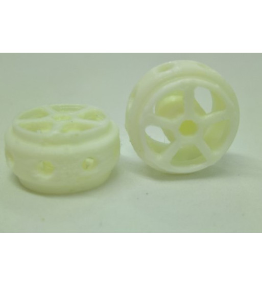 Llanta 3D Targa Fiorino Blanca 14.5x8.5mm - Sloting Plus Slot Maxi