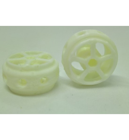 Llanta 3D Targa Fiorino Blanca 14.5x8.5mm - Sloting Plus Slot Maxi