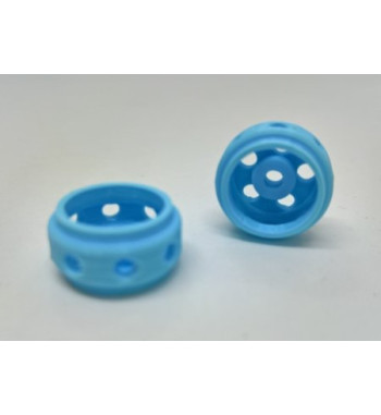 Llanta 3D Faster Azul 15.5x8.5mm - Sloting Plus Slot Maxi