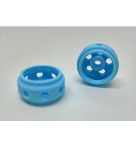 Llanta 3D Faster Azul 15.5x8.5mm - Sloting Plus Slot Maxi